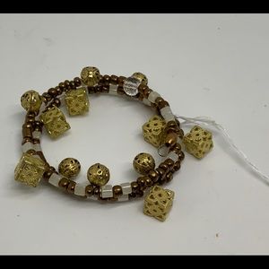Brass Cube bracelet